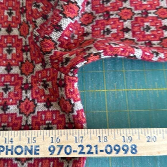 Christopher Banks Orange Brown Button Front Cardigan Long Sleeves sz Small - Picture 5 of 6